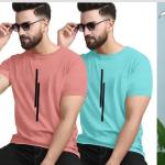 Neck round polyester combo t-shirt