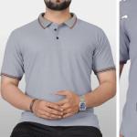 Sold polo neck polyester t-shirt