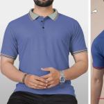 Sold polo neck polyester t-shirt