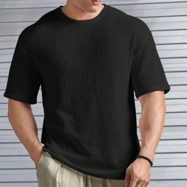 Round Neck Polyester  T-shirt