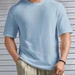 Round Neck Polyester  T-shirt