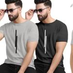 Neck round polyester combo t-shirt