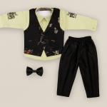 Baby Boys Party Wear 3 Piece Set (Shirt,