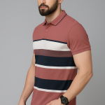 Men’s Striped Polo T-shirt