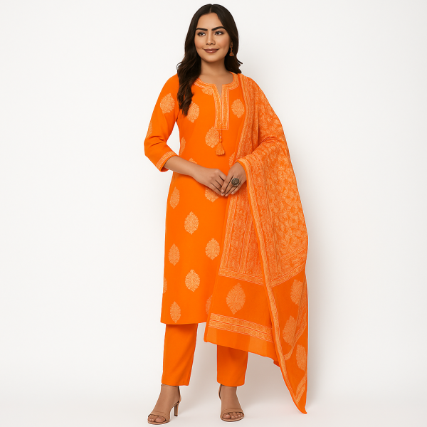 Women’s Kurta Set with Dupatta (3 Piece Set)