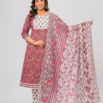 Printed Cotton Kurta Set with Dupatta