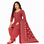 Printed Cotton Patiala Suit Set for Women