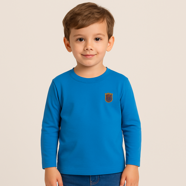 Kids Full Sleeve Solid T-Shirt