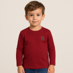 Kids Full Sleeve Solid T-Shirt