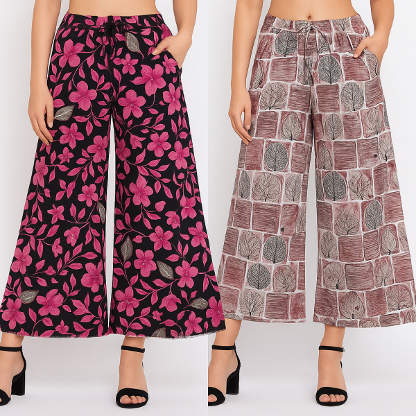 Women’s Printed Plazzo Combo set