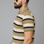Striped Polo T-shirt with Pocket