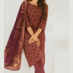 Women’s Mustard Printed Kurta Set with Dupatta