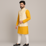 Traditional Kurta Bandi Pajama Set for Men