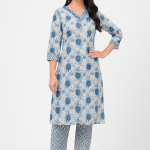 KBG Women Embroidered Cotton Kurty Set