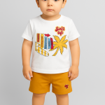 Boys Summer Printed T-shirt & Shorts Set