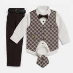 Boys Blue Stylish Party Wear Suit Set
