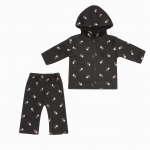 Baby Winter Velvet Hoodie Set