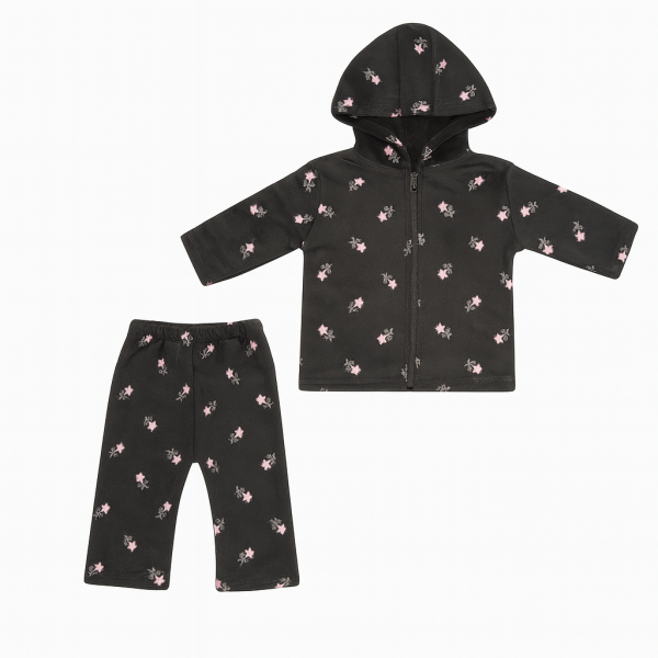 Baby Winter Velvet Hoodie Set