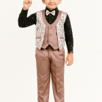 Boys 3-Piece Party Wear Suit Set with Bow Tie
