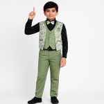 Boys 3-Piece Party Wear Suit Set with Bow Tie