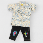 Boys Shirt & Pant Set – Printed Casual Wear