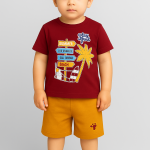 Boys Summer Printed T-shirt & Shorts Set