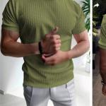 Round Neck Polyester  T-shirt