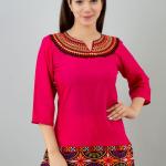 Festive Yellow Embroidered Top