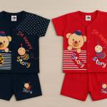 Boys Cotton Nightwear 2 Pic Combo Set