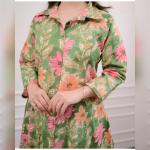 Green Kurti Set