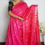 "Neelambari Zari Silk
