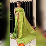 Discharge Batik Katan Steple Saree