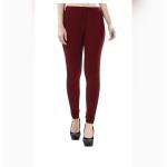 Women's Solid Black Cotton Leggings  Fabric: