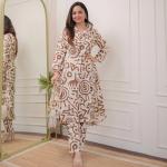 Yellow Palm Kurti Set