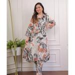 Yellow Palm Kurti Set