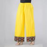 Yellow Mirror Work Palazzo  Color: Yellow