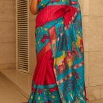 Patola Style Animal & Floral Motif Saree