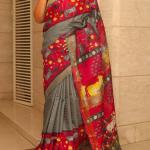 Patola Style Animal & Floral Motif Saree