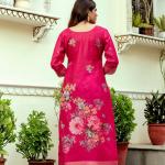 Embroidered Silk Suit Set with Dupatta