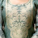 Elegant Floral Embroidered Silk Suit Set