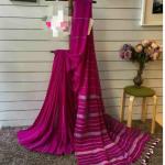 Handwoven Cotton Striped Saree