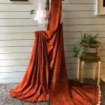 Handwoven Cotton Striped Saree