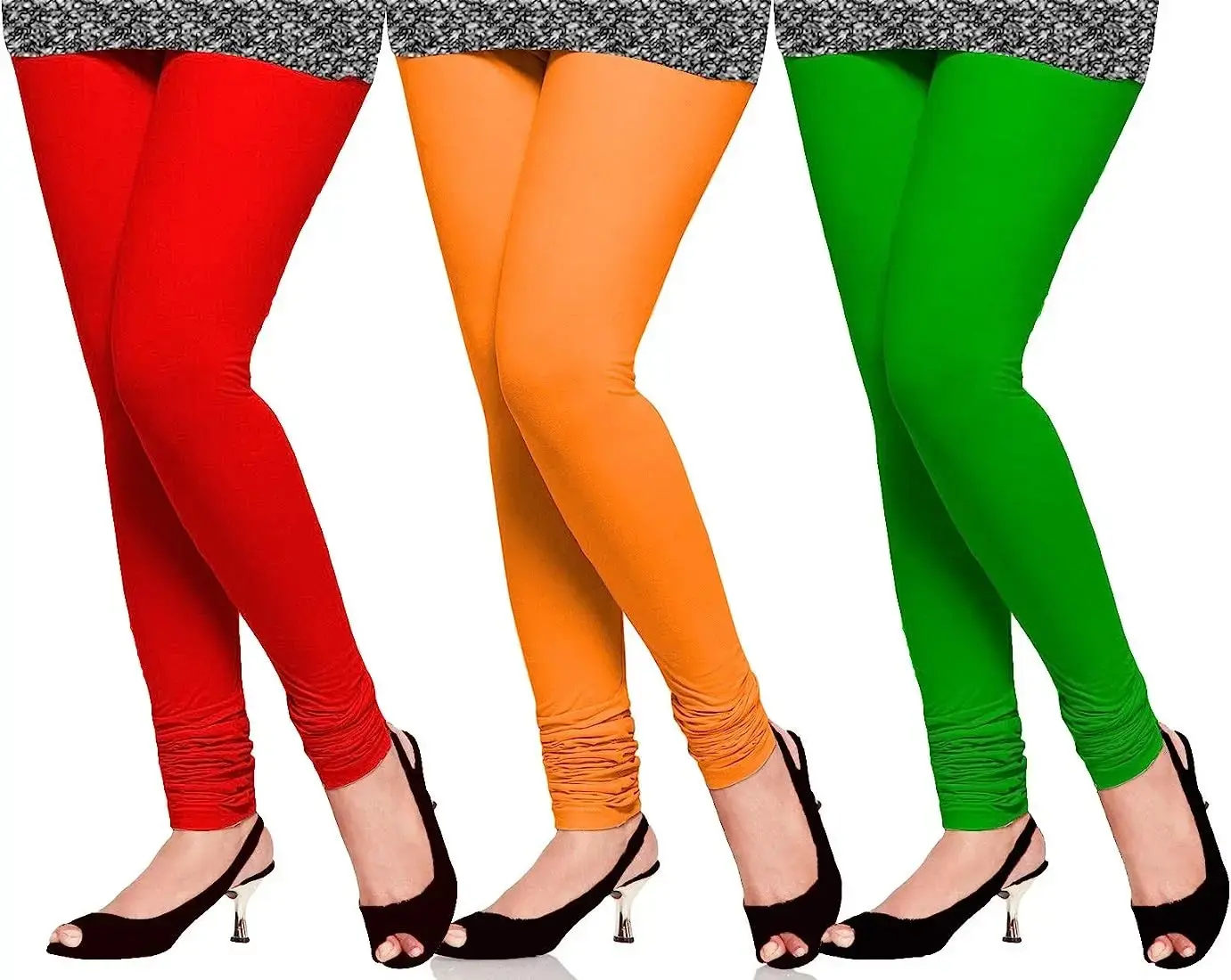 Women Cotton Ankle-Length Leggings Combo (Set of 3) 🌟