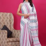 Cotton hand block printed saree
