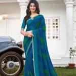 Laxmipati printed Gorget saree with Blause