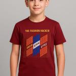 Boys' Graphic Printed Half Sleeve T-Shirt