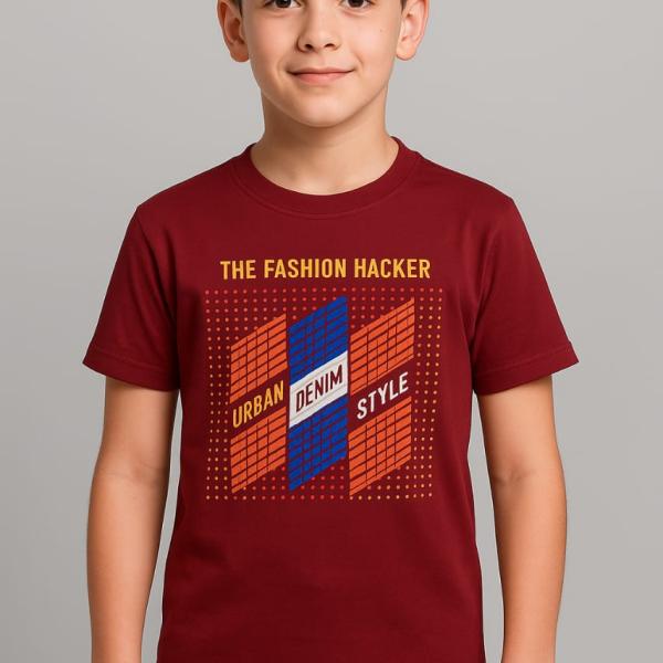Boys' Graphic Printed Half Sleeve T-Shirt