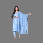 Blue suit with dupatta